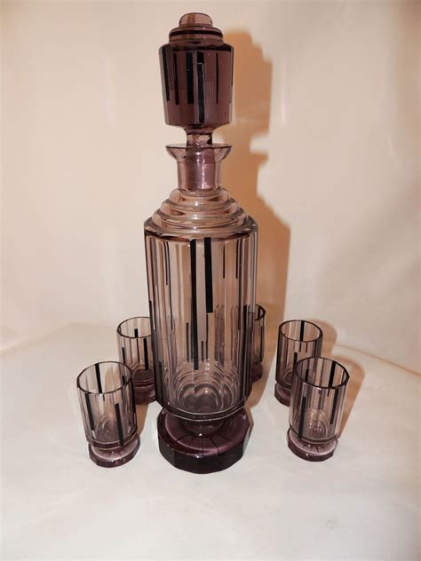 Art Deco Amethyst Decanter Set | Decanter Sets | Art Deco Collection