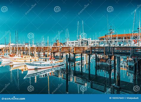 Fisherman`s Wharf in San Francisco Editorial Stock Photo - Image of seaport, seafront: 182557643