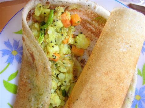 Indian Food items: MASALA DOSA