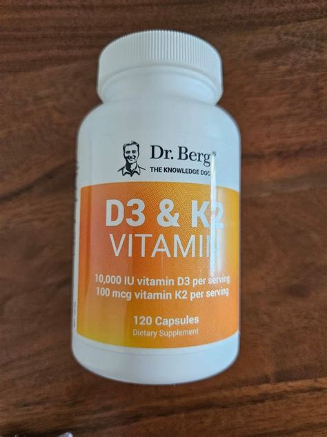 Dr. Berg Vitamin D3+K2 Supplement, Health & Nutrition, Health Supplements, Vitamins ...