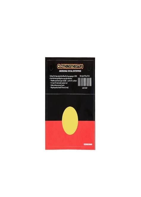 Aboriginal Flag Sticker – Clothing The Gaps