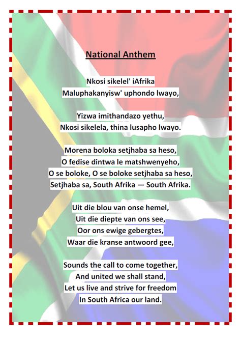 National anthem - Westfields Primary School