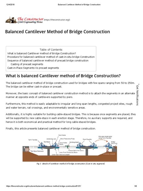 Balanced Cantilever Method of Bridge Construction | Precast Concrete ...