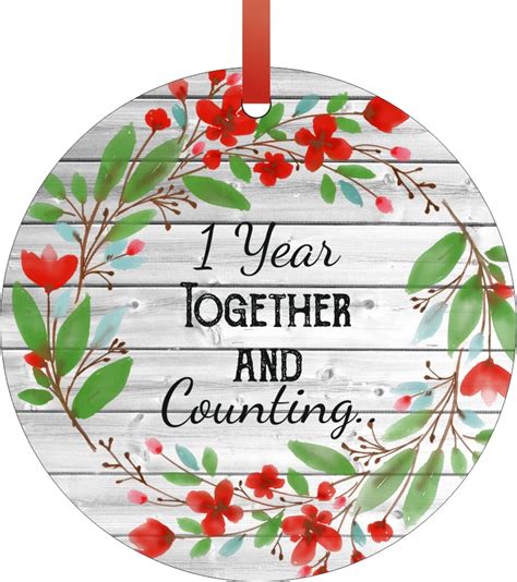 Christmas Ornaments First Year Together - 1st Year Married Ornament - Unique Xmas Ornament ...