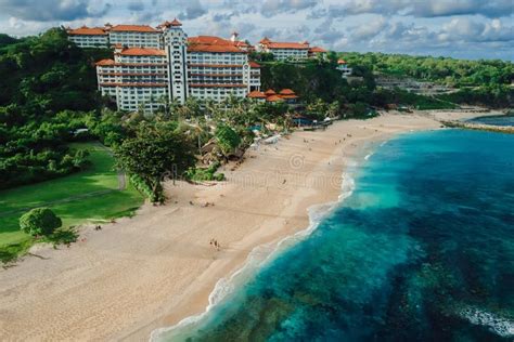 Beach with Luxury Hotel Resort and Ocean in Bali Island. Aerial View Stock Image - Image of bali ...