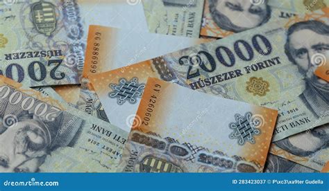 Banknotes Background, Hungarian Forints Stock Video - Video of forint, currency: 283423037