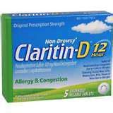 CLARITIN-D Tablets 12 Hour Allergy and Congestion - 5 TB - Medshopexpress