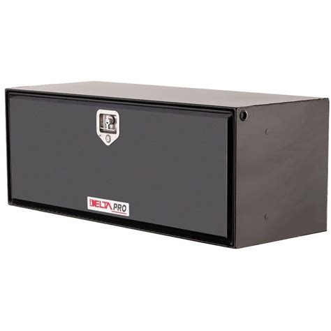 Delta 60 Gloss Black Steel Underbody Truck Tool Box-1-008002 - The Home Depot