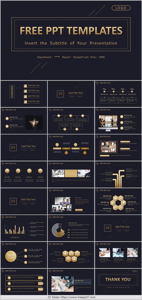 Black Gold Debriefing Report PowerPoint Templates in 2023 | Powerpoint ...