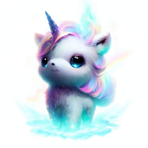 Premium AI Image | A unicorn with rainbow hair and rainbow hair.