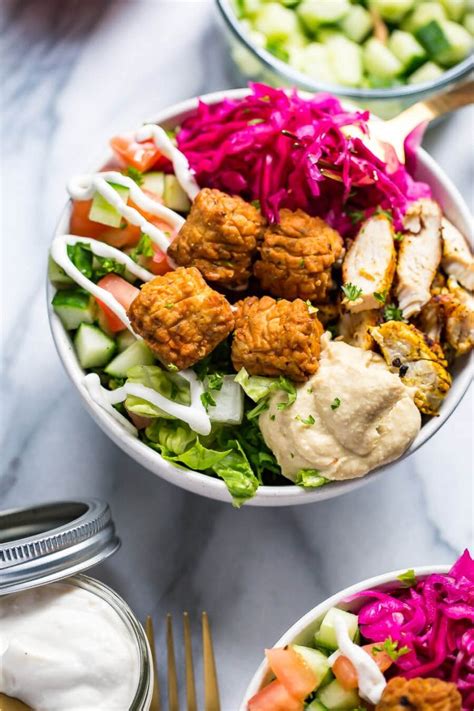 Fun & Easy Chicken Falafel Buddha Bowls | The Girl on Bloor