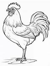 Premium Photo  Chicken rooster coloring Book Sheet sketch template