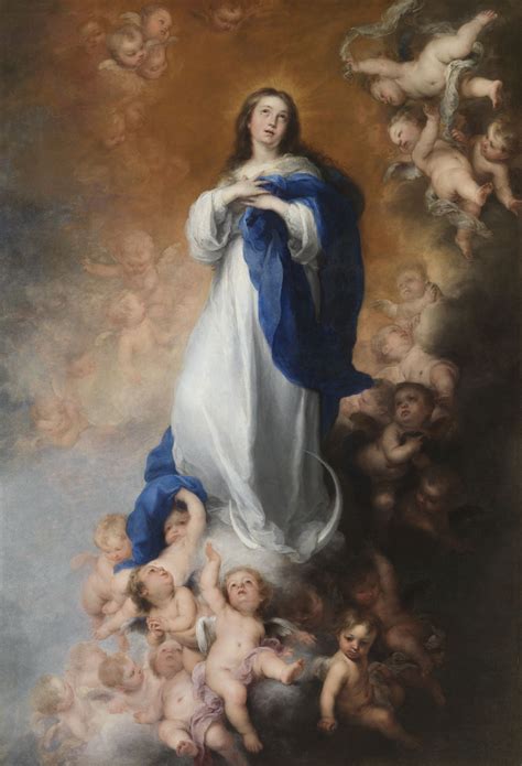 "A Imaculada Conceição dos Veneráveis", pintura de ~1678 de Bartolomé Esteban Murillo ...