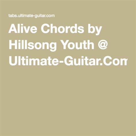 Alive Hillsong Chords Pdf