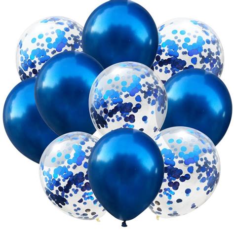 Blue Confetti Balloon 10 PCS - Jingles Online Shop Galle