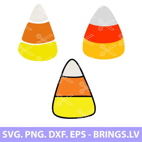 Candy Corn SVG, Candy Corn Clipart, Halloween SVG, PNG