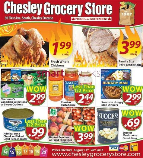 Chesley Grocery Store Flyer August 14 to 20