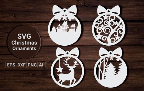 Christmas Ornament | Svg Cut Files Graphic by artdee2554 · Creative Fabrica