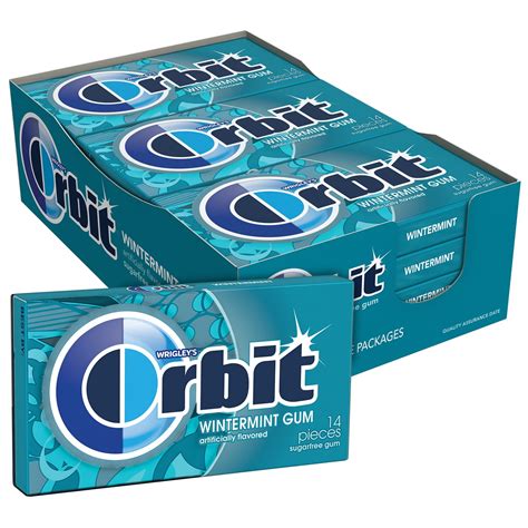 Orbit Wintermint Back To School Sugar Free Chewing Gum - 12 Bulk Pack - Walmart.com