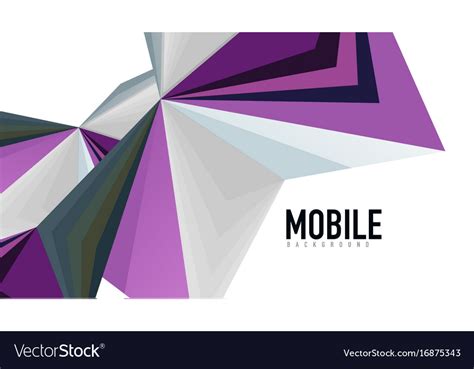 Modern triangle presentation template Royalty Free Vector