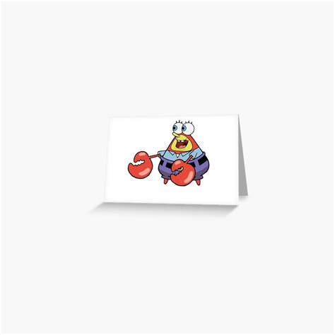 "Spongebob in Mr. Krabs' Shell" Greeting Card by lisawarren | Redbubble