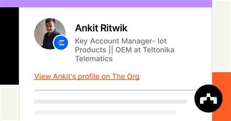 Ankit Ritwik - Key Account Manager- Iot Products || OEM at Teltonika ...