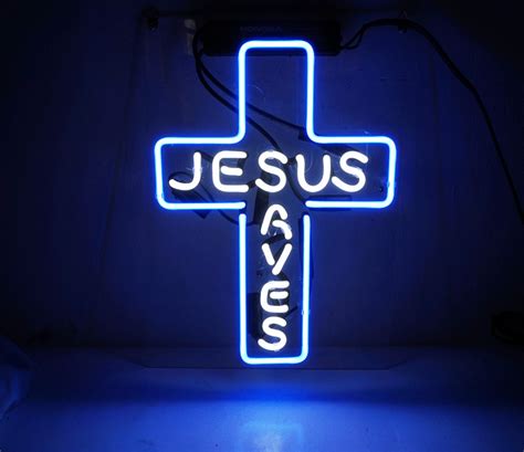 Jesus Saves Neon Sign 12" x 9" - Other Collectible Lighting