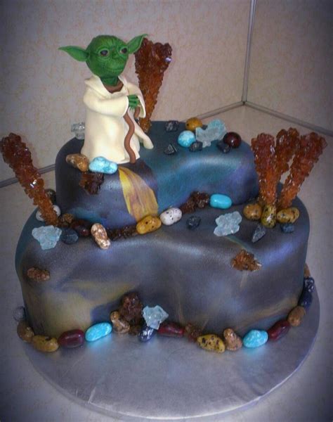 Yoda Themed Birthday Cake - CakeCentral.com