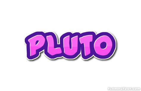 Pluto Logo | Free Logo Design Tool from Flaming Text