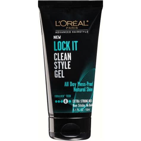 L'oreal Paris Advanced Hairstyle Lock it Clean Style Gel, 5.1 fl oz - Fry’s Food Stores