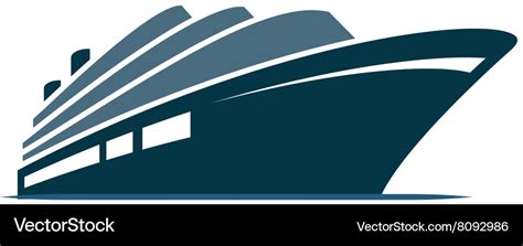 Cruise Ship Vector Art Free