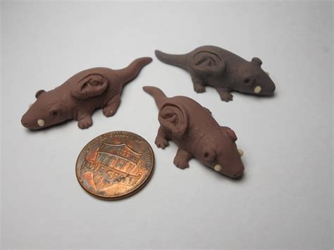 Trillotaur's Shelf Of Creatures: Vacanti mouse Ear backed rat: A Polymer Clay Sculpture