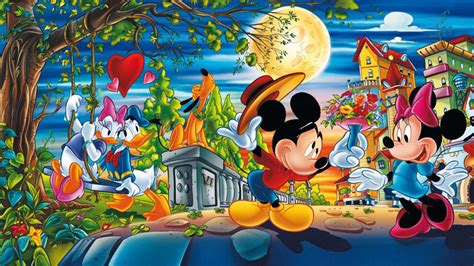 Valentine Day Cartoons Mickey With Minnie Mouse And Donald With Daisy Duck Disney Pictures Love ...