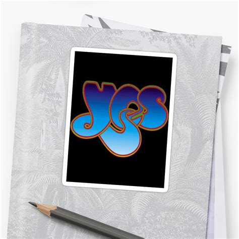 "yes band logo" Stickers by GilmourPage14 | Redbubble