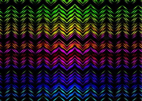 Colorful Rainbow Zig Zag Effect Ideal As A Desktop Or Background ...