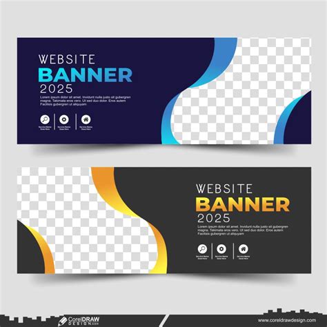 Download web banner design vector 2023 download cdr | CorelDraw Design ...