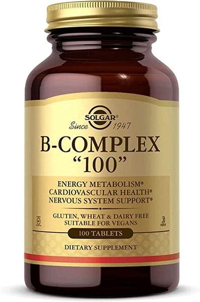 Solgar - B-Complex "100" Tablets 100 Count – Nature & Herbs