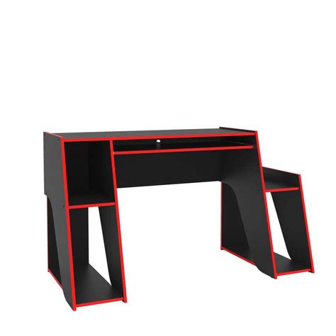 Reviews for Mission 47 in. Black and Red Gaming Desk | Pg 1 - The Home Depot