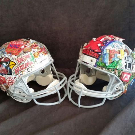 Hand Painted Helmets being packed for Super Bowl XLIX in Arizona ...