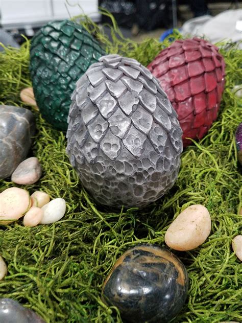 Large - Game of Thrones dragon egg trio by NerdvanaCraftz on Etsy https ...