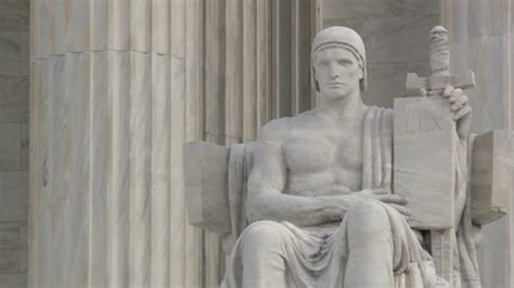 Statue Front Us Supreme Court Building Stock Footage Video (100% ...