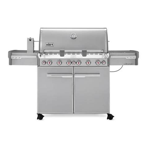 Weber Summit S-670 6-Burner Liquid Propane Infrared Gas Grill with 1 ...