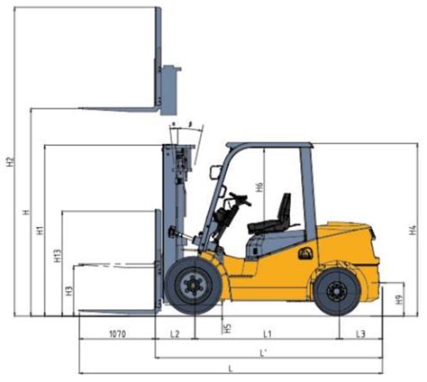 5000lb Capacity EKKO LPG Powered Pneumatic Forklift with 189"...