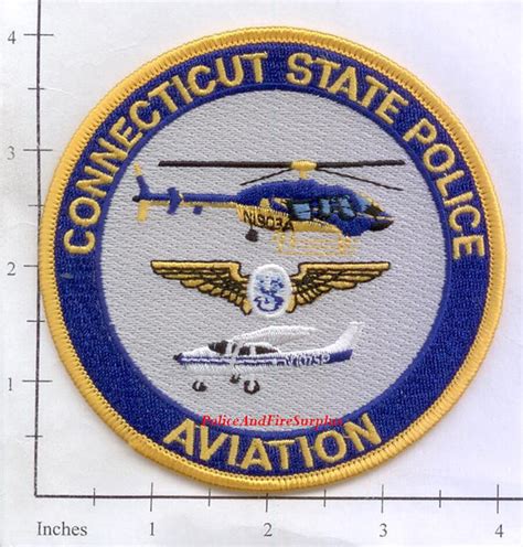 Connecticut - Connecticut State Police Patch Aviation – Police And Fire ...