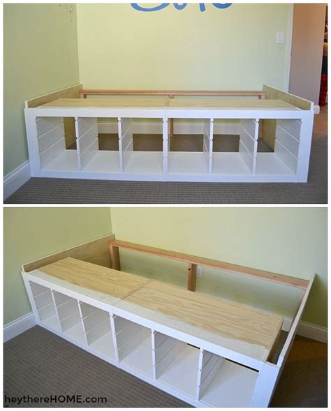 DIY Platform Bed With Storage | Diy platform bed, Diy twin bed, Diy ...