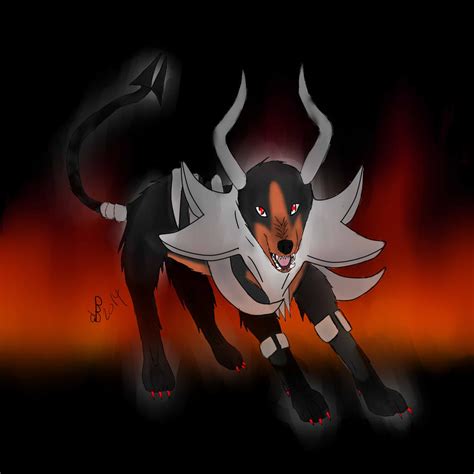 Mega Houndoom by theamecan on DeviantArt