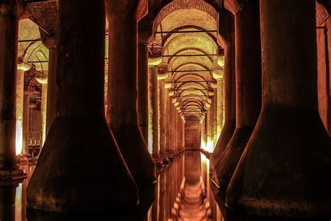 HD wallpaper: cistern, istanbul, basilica cistern, architecture, water ...