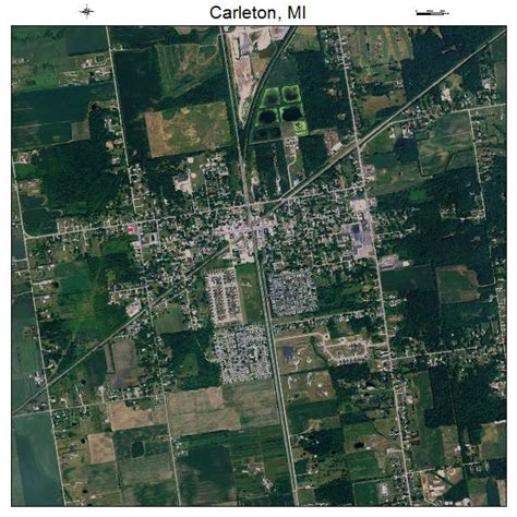 Aerial Photography Map of Carleton, MI Michigan