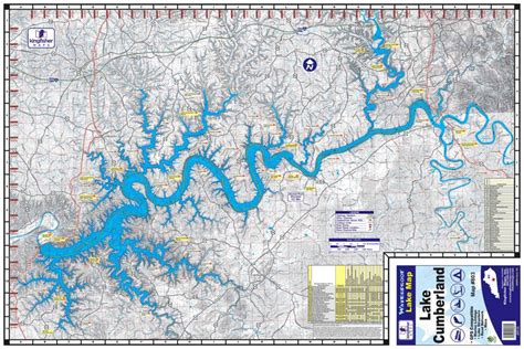 Lake Cumberland Waterproof Map #803 – Kingfisher Maps, Inc.