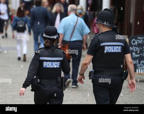 Hampshire Police officers on patrol in Winchester Stock Photo - Alamy